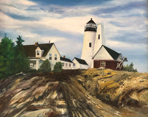 In Private Collection: Pemaquid Point Lighthouse, Summer